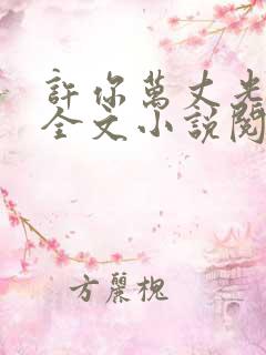 许你万丈光芒好全文小说阅读