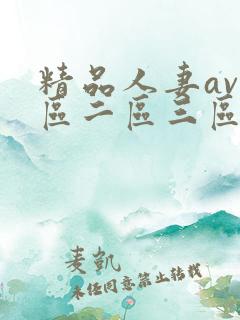 精品人妻av一区二区三区
