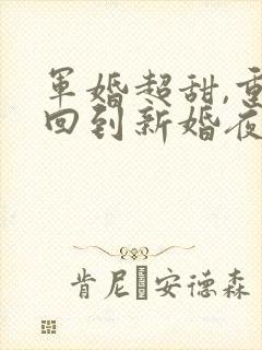 军婚超甜,重生回到新婚夜
