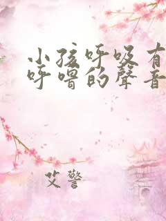 小孩呼吸有呼噜呼噜的声音