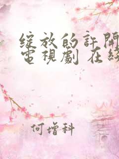 绽放的许开心 电视剧 在线观看