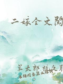 二嫁全文阅读