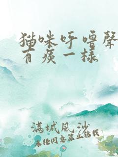 猫咪呼噜声音像有痰一样