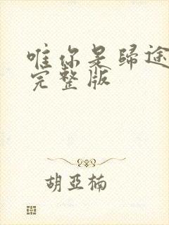 唯你是归途短剧完整版