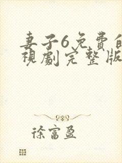 妻子6免费的电视剧完整版中文