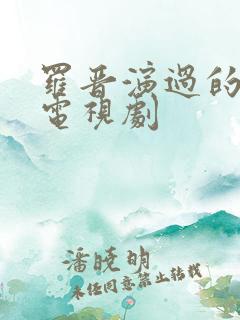 罗晋演过的所有电视剧