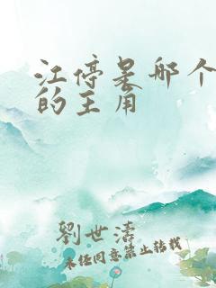 江停是哪个小说的主角