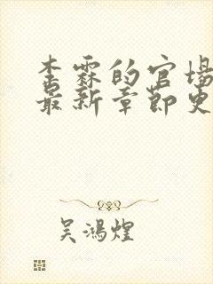 李霖的官场小说最新章节更新