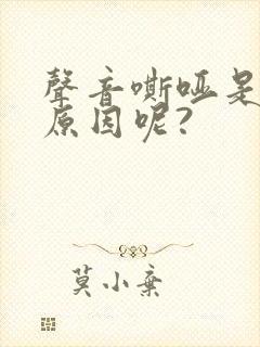 声音嘶哑是什么原因呢?