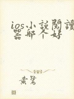ios小说阅读器哪个好