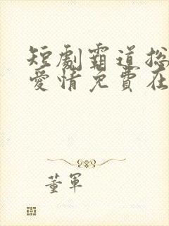 短剧霸道总裁的爱情免费在线观看