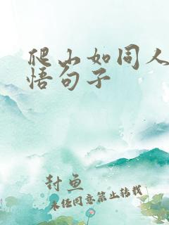 爬山如同人生感悟句子