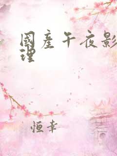 国产午夜影院伦理