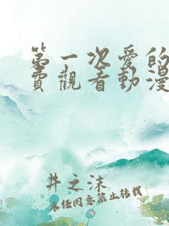 第一次爱的人免费观看动漫完整版