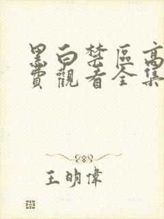 黑白禁区高清免费观看全集电视剧