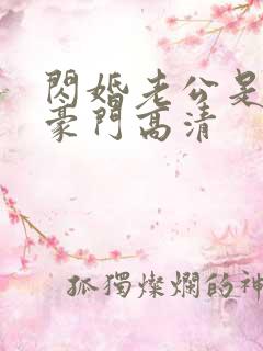 闪婚老公是超级豪门高清