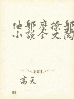 他那么撩那么宠小说全文阅读
