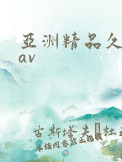 亚洲精品久久久av