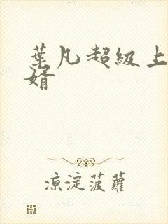 叶凡超级上门女婿