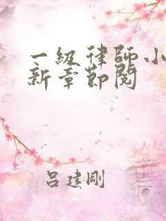 一级律师小说最新章节阅