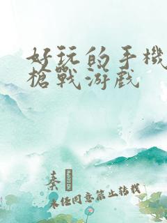好玩的手机单机枪战游戏