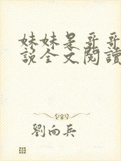 妹妹是哥哥的小说全文阅读