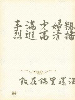 丰满少妇粗大猛烈进高清播放