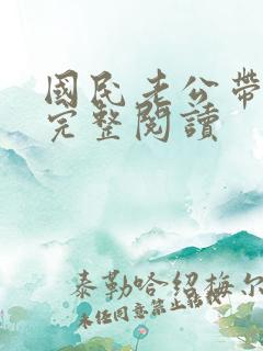 国民老公带回家完整阅读