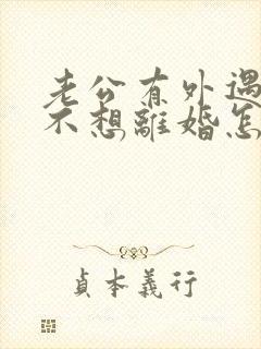 老公有外遇了我不想离婚怎么办