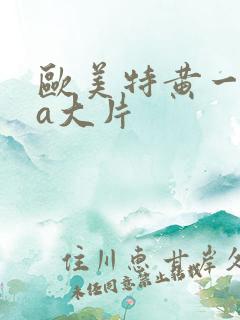 欧美特黄一级aa大片