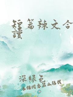 短篇辣文合集阅读