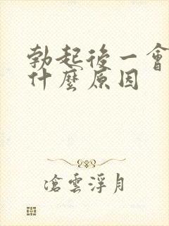 勃起后一会软是什么原因