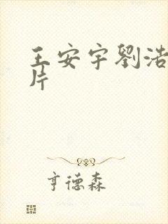 王安宇刘浩存图片
