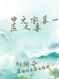 中文字幕一区二区 人妻