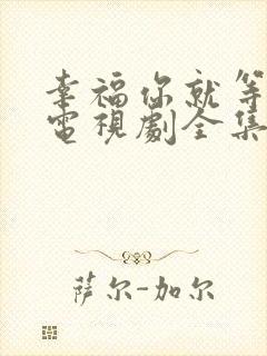 幸福你就等等我电视剧全集免费观看