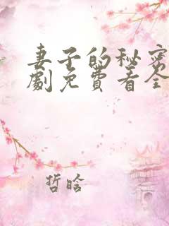 妻子的秘密电视剧免费看全集