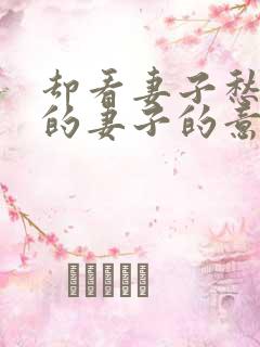 却看妻子愁何在的妻子的意思