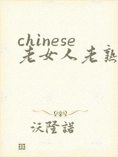 chinese老女人老熟女hd老