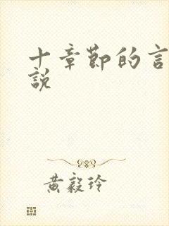 十章节的言情小说