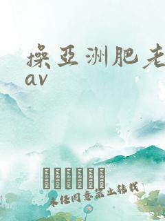 操亚洲肥老熟女av