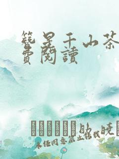 簪星千山茶客免费阅读