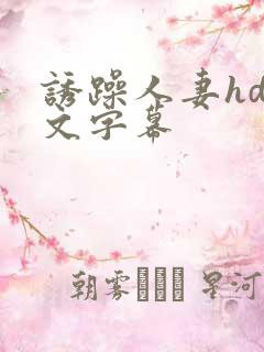 诱躁人妻hd中文字幕