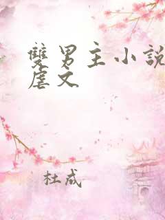 双男主小说推荐虐文