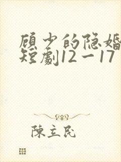 顾少的隐婚罪妻短剧12一17