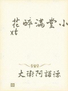花醉满堂小说txt