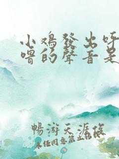 小鸡发出呼噜呼噜的声音是什么病