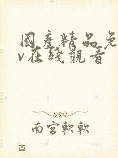 国产精品免费av在线观看