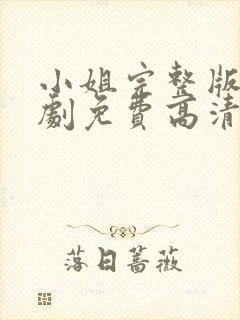 小姐完整版电视剧免费高清韩剧在线观看