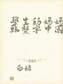 学生的妈妈6中韩双字中国策