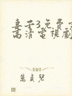 妻子3免费完整高清电视剧在线观看